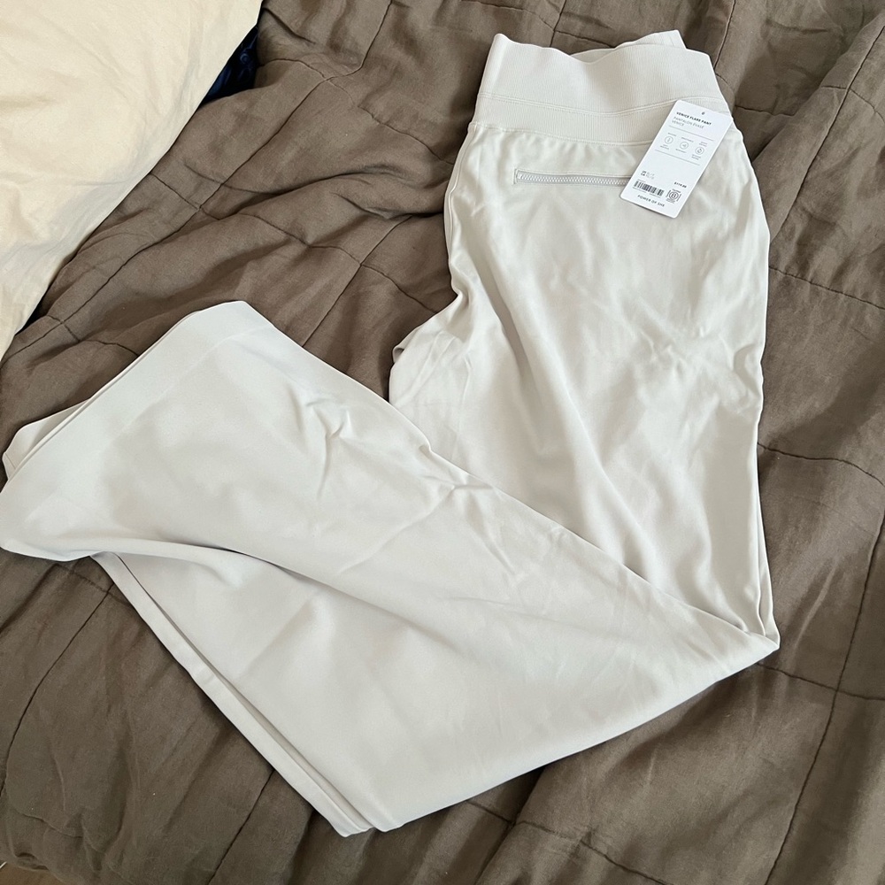Athleta Cream Boot Cut Pants